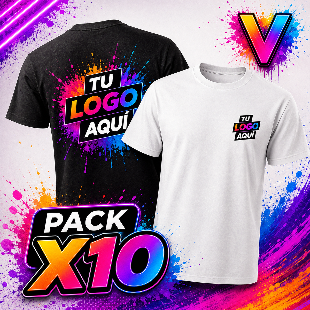 Pack 10 Camisetas Personalizadas