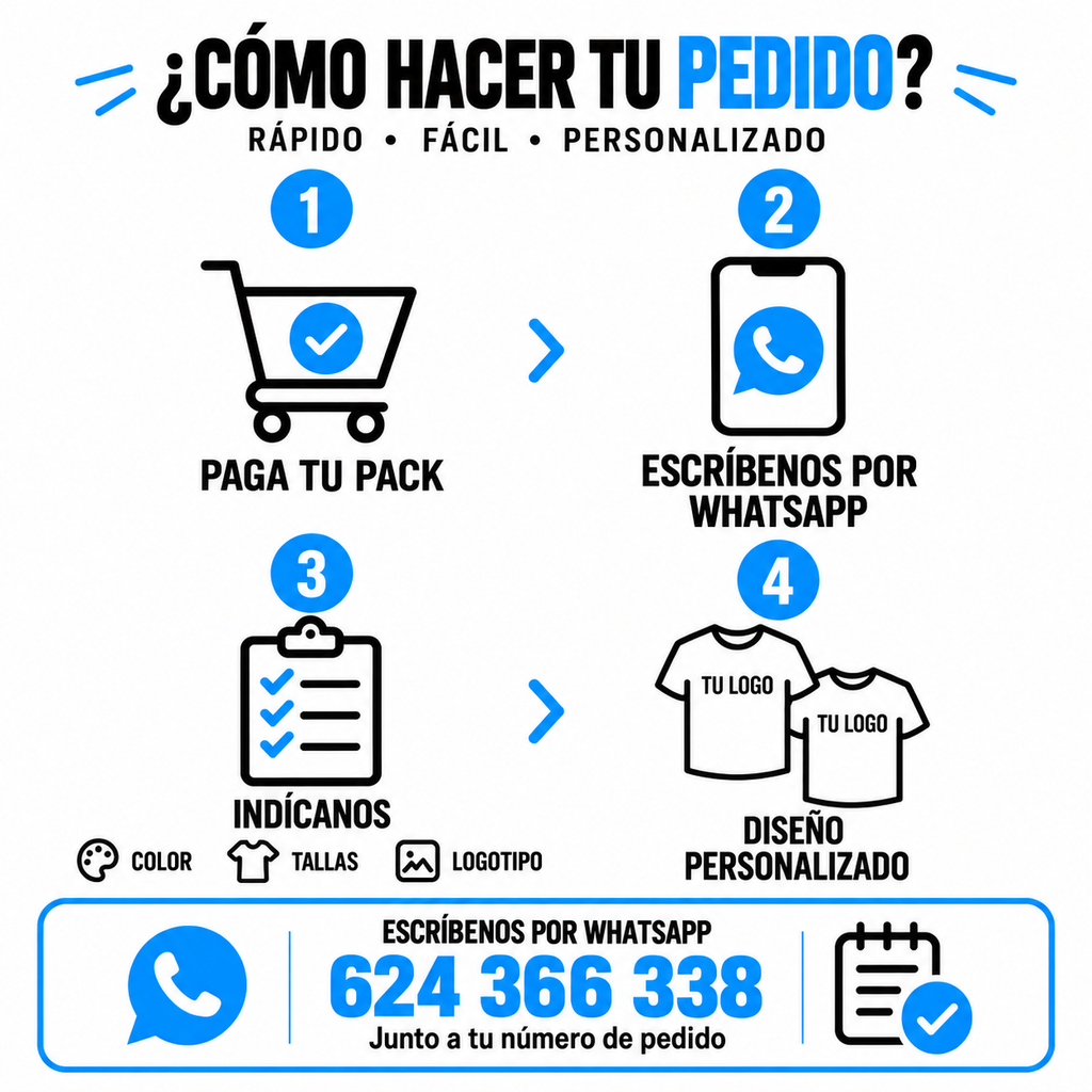 Pack 10 camisetas técnicas personalizadas