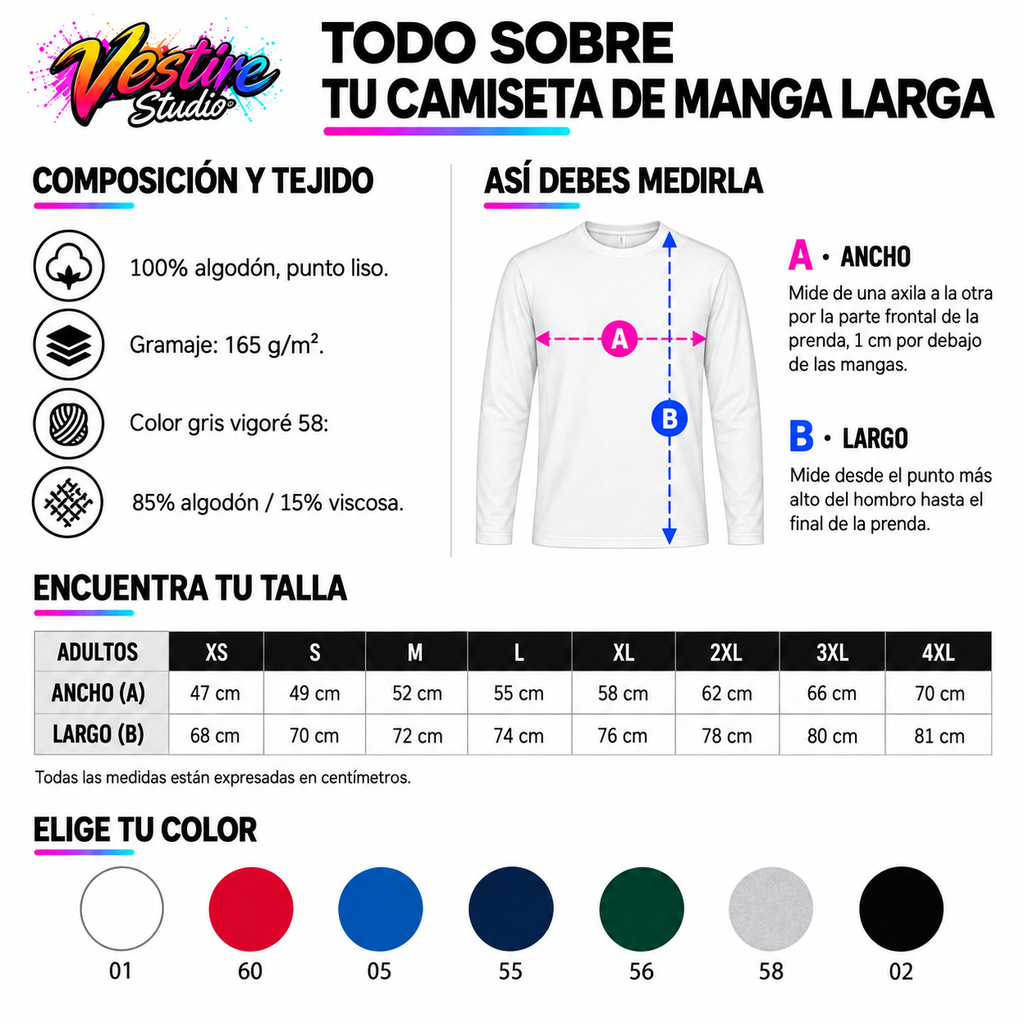 Camiseta manga larga