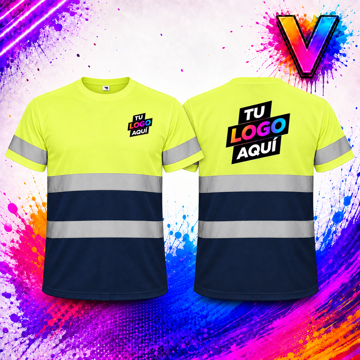 Camiseta alta visibilidad personalizada