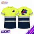 Pack 10 camisetas de alta visibilidad personalizadas